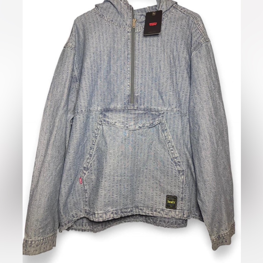 NWT Levi's Mens Blue Denim Pullover